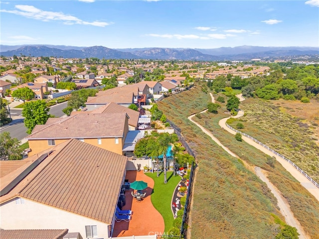 33818 Channel St, Temecula, CA 92592 - aerial perspective of suburban area featuring a mountainous background