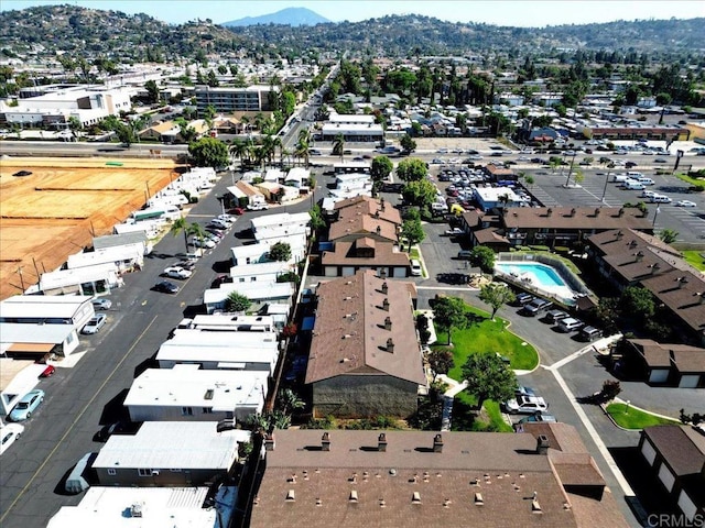 990 E Main St Unit A, El Cajon, CA 92021 - aerial view of property and surrounding area with a mountain backdrop