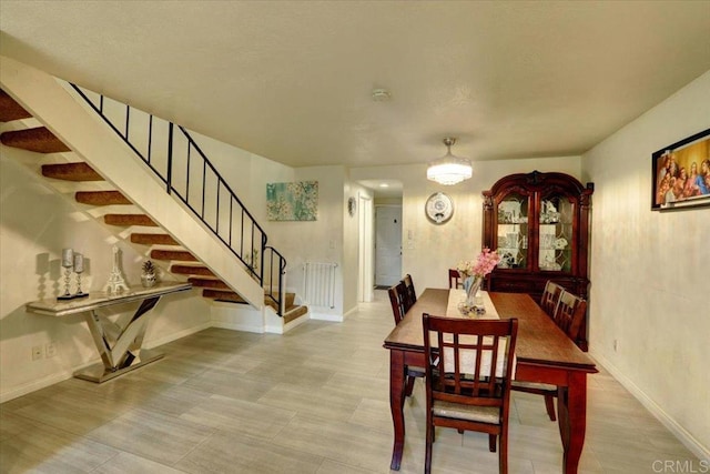 990 E Main St Unit A, El Cajon, CA 92021 - dining space featuring stairs and baseboards