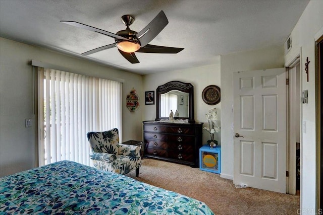 990 E Main St Unit A, El Cajon, CA 92021 - carpeted bedroom with a ceiling fan
