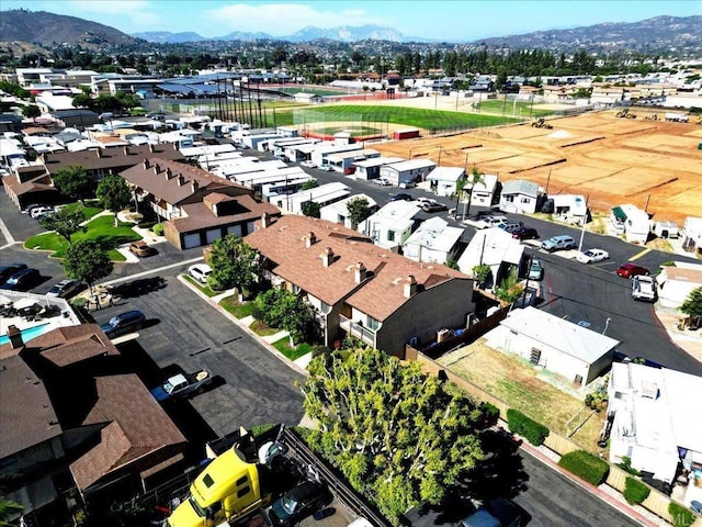 990 E Main St Unit A, El Cajon, CA 92021 - aerial view of property's location with a mountainous background and nearby suburban area