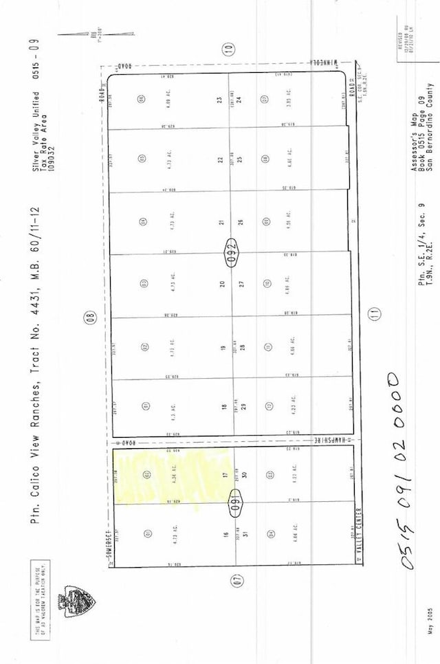 40575 Summerset Rd, Newberry Springs, CA 92365 - parcel map