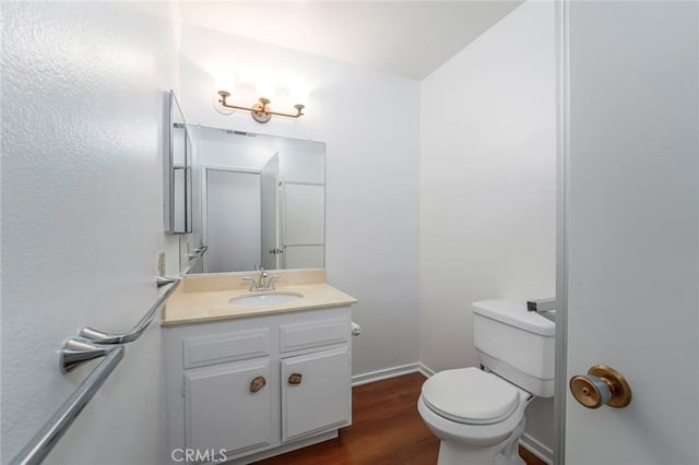 2385 Via Mariposa Unit 1F, Laguna Woods, CA 92637 - bathroom with vanity and wood finished floors