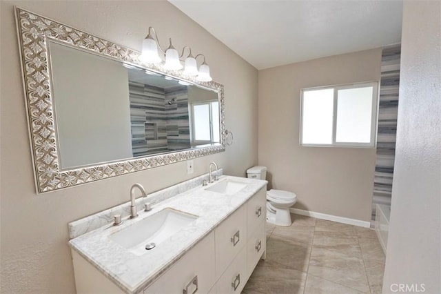 4001 Rinker Way, Bakersfield, CA 93309 - full bathroom featuring double vanity and a shower