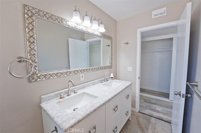 4001 Rinker Way, Bakersfield, CA 93309 - bathroom with double vanity