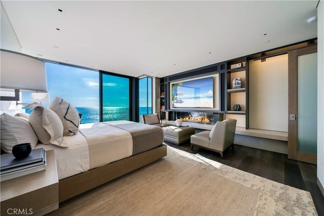 35411 Beach Rd, Dana Point, CA 92624 - bedroom with wood finished floors and floor to ceiling windows