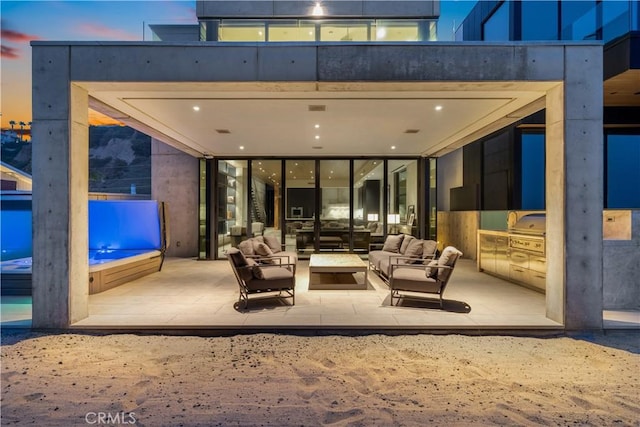 35411 Beach Rd, Dana Point, CA 92624 - view of patio / terrace with outdoor lounge area and area for grilling