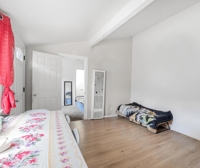 136 N Garfield Ave, Oxnard, CA 93030 - bedroom featuring a heating unit and wood finished floors