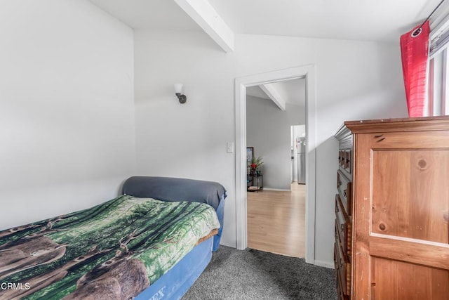 136 N Garfield Ave, Oxnard, CA 93030 - carpeted bedroom featuring beamed ceiling