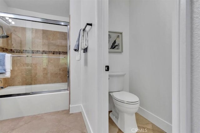 37 Conch Reef, Aliso Viejo, CA 92656 - bathroom featuring bath / shower combo with glass door and tile patterned floors