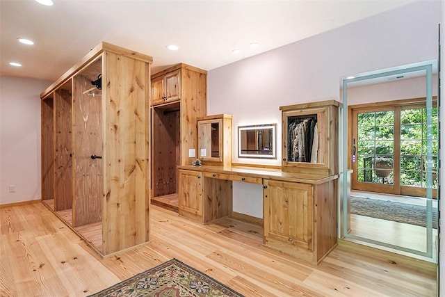 28971 N Shore Rd, Lake Arrowhead, CA 92352 - spacious closet with light wood finished floors