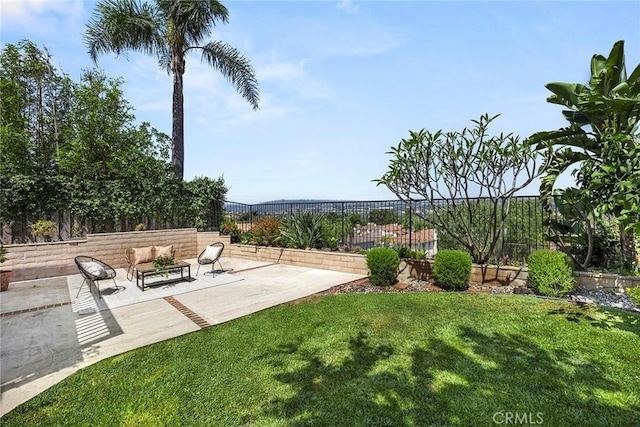 28245 Via Alfonse, Laguna Niguel, CA 92677 - fenced backyard featuring a patio and outdoor lounge area
