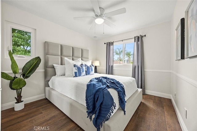 28245 Via Alfonse, Laguna Niguel, CA 92677 - bedroom with wood finished floors and ceiling fan