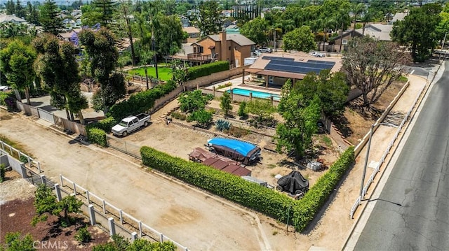 8291 Jennet St, Rancho Cucamonga, CA 91701 - aerial view of property and surrounding area featuring a pool area