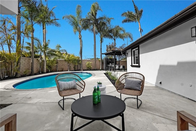 3119 Gibraltar Ave, Costa Mesa, CA 92626 - view of pool featuring a fenced backyard and a patio area