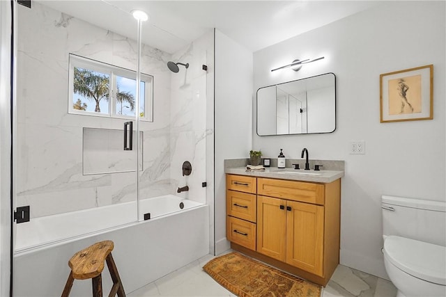 3119 Gibraltar Ave, Costa Mesa, CA 92626 - bathroom with vanity and shower / bath combination with glass door