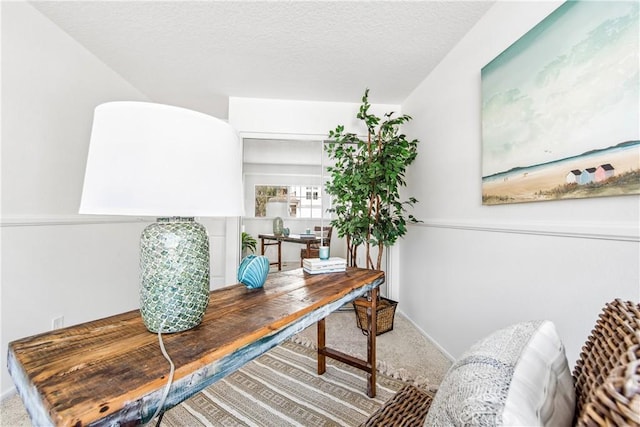 18051 Wakefield Ln Unit 106, Huntington Beach, CA 92648 - carpeted office with a textured ceiling and baseboards