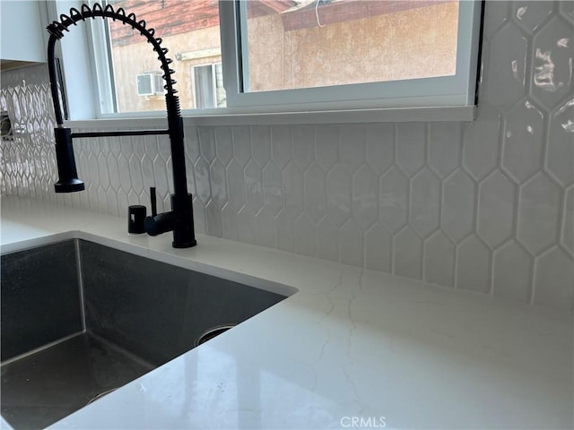 1350 Pleasant View Ave, Corona, CA 92882 - kitchen view of tasteful backsplash and light stone counters