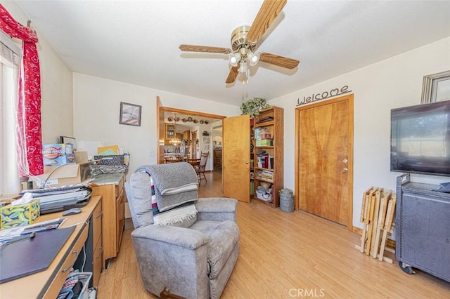 35095 Rough Rider Way, Raymond, CA 93653 - office space with light wood-type flooring and ceiling fan