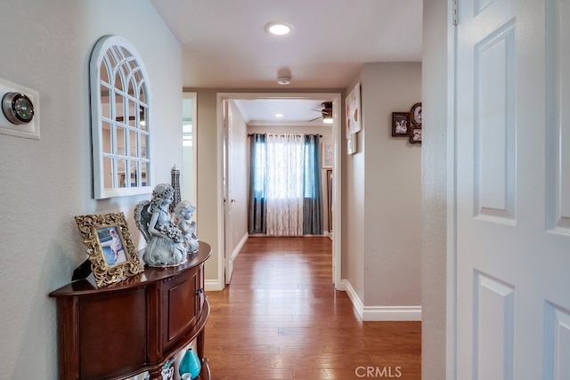 24813 Sagecrest Cir, Stevenson Ranch, CA 91381 - entrance foyer featuring light wood finished floors, ceiling fan, and recessed lighting