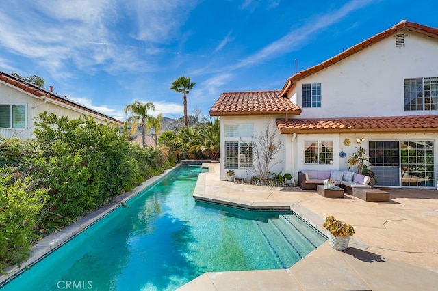 24813 Sagecrest Cir, Stevenson Ranch, CA 91381 - swimming pool featuring outdoor lounge area and a patio area