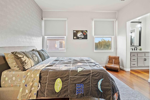 2830 Paradise Ridge Ct, Chula Vista, CA 91915 - bedroom featuring wood finished floors and a sink