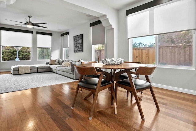 2830 Paradise Ridge Ct, Chula Vista, CA 91915 - dining room featuring ceiling fan and wood finished floors