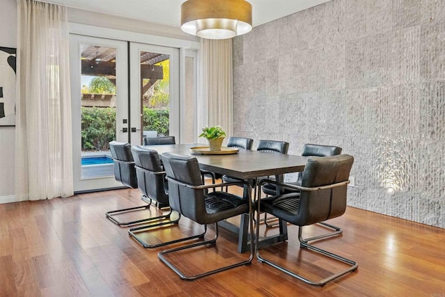 2830 Paradise Ridge Ct, Chula Vista, CA 91915 - dining area with french doors and wood finished floors