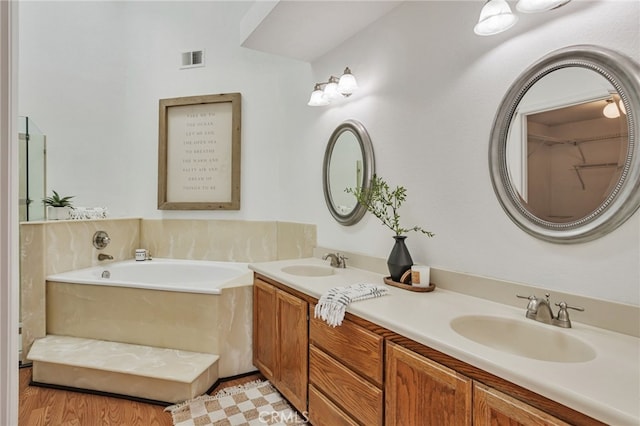 407 Mountain Laurel Ct, Mountain View, CA 94043 - bathroom featuring double vanity and a bath