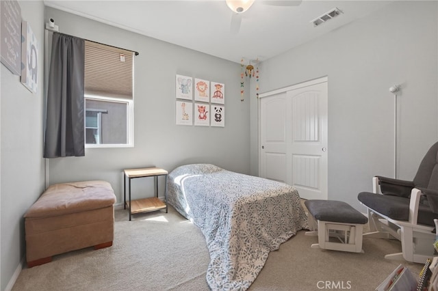 531 Owens River Dr, Oxnard, CA 93036 - carpeted bedroom with a closet and ceiling fan