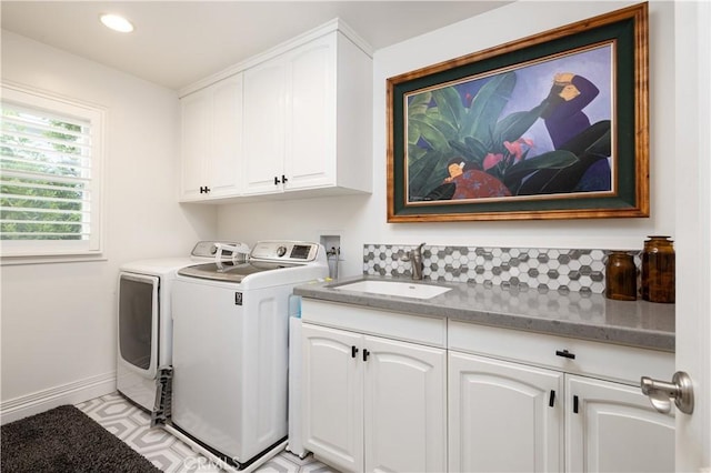 57 Cape Andover, Newport Beach, CA 92660 - laundry room featuring cabinet space, independent washer and dryer, and recessed lighting