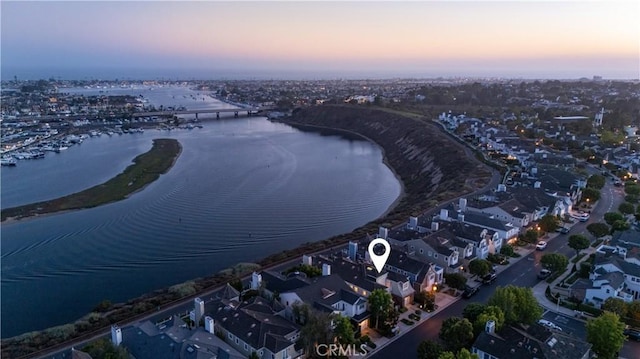 57 Cape Andover, Newport Beach, CA 92660 - aerial overview of property's location featuring a nearby body of water