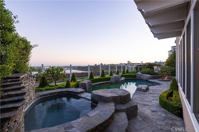 57 Cape Andover, Newport Beach, CA 92660 - swimming pool with an in-ground hot tub and a patio