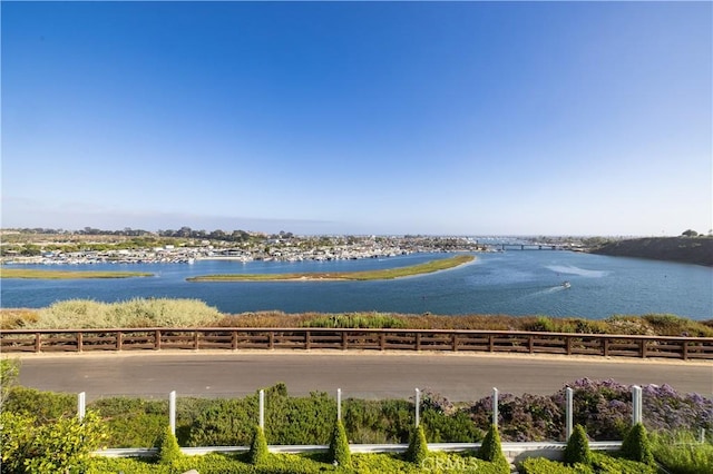 57 Cape Andover, Newport Beach, CA 92660 - water view with an enclosed riding area