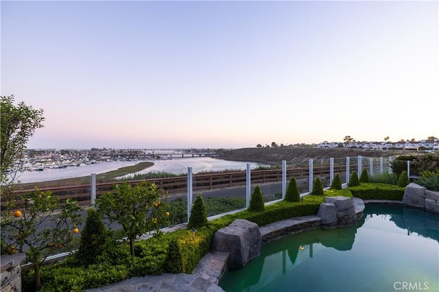 57 Cape Andover, Newport Beach, CA 92660 - view of pool at dusk