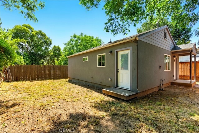 4041 57th St, Sacramento, CA 95820 - back of property with stucco siding