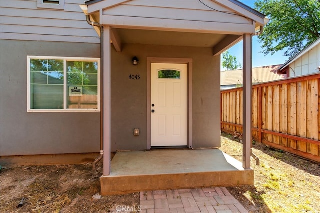 4041 57th St, Sacramento, CA 95820 - entrance to property with stucco siding