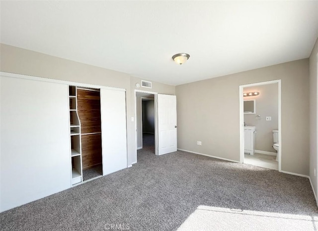 429 N Peg St, Ridgecrest, CA 93555 - unfurnished bedroom featuring carpet flooring, ensuite bath, and a closet
