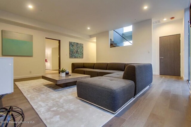 940 Burleigh Dr, Pasadena, CA 91105 - living room with wood finished floors and recessed lighting