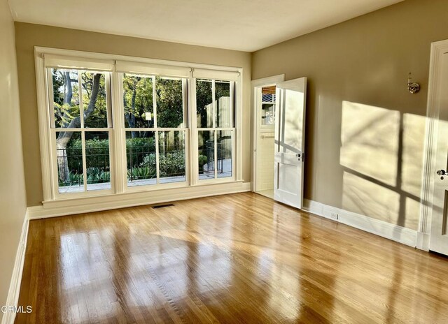 1425 Wentworth Ave, Pasadena, CA 91106 - spare room featuring wood finished floors and baseboards
