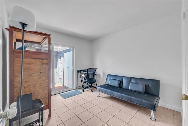 195 Morristown Ln, Costa Mesa, CA 92626 - sitting room featuring light tile patterned floors and baseboards
