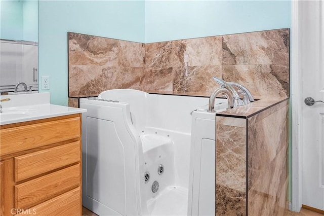 1706 Brittney Rd, Beaumont, CA 92223 - full bathroom featuring a whirlpool tub and vanity
