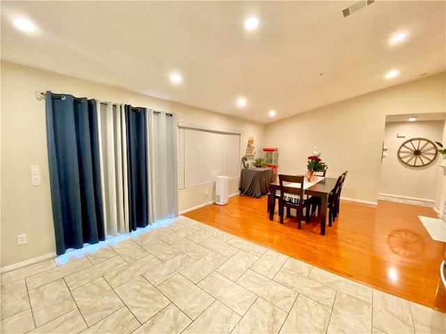 980 Lexington St, Hemet, CA 92545 - dining space featuring recessed lighting and light tile patterned floors