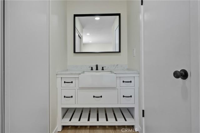 40635 159th St E, Lancaster, CA 93535 - bathroom featuring vanity and recessed lighting