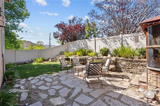 29513 Blake Way, Canyon Country, CA 91387 - fenced backyard with a patio area