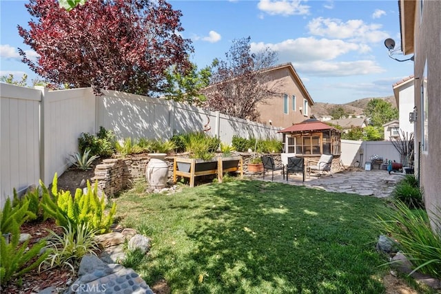 29513 Blake Way, Canyon Country, CA 91387 - fenced backyard with a patio area and a gazebo