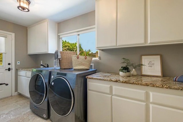 131 Christopher Ln, Ojai, CA 93023 - laundry room with cabinet space and independent washer and dryer