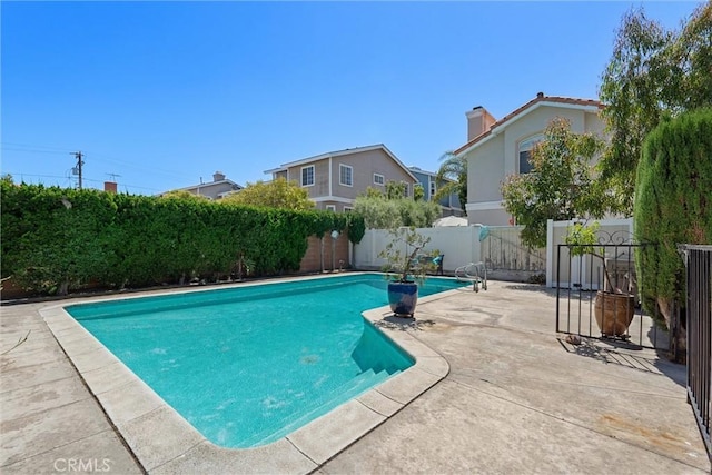 2012 Perry Ave, Redondo Beach, CA 90278 - view of swimming pool with a patio area and a fenced backyard