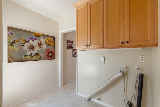 2012 Perry Ave, Redondo Beach, CA 90278 - washroom featuring cabinet space, gas dryer hookup, and light flooring