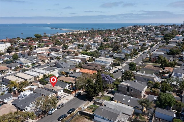 2848 S Kerckhoff Ave, San Pedro, CA 90731 - aerial view of property and surrounding area with a large body of water and nearby suburban area